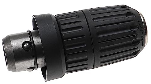 vhbw Mandril de acción rápida compatible con Bosch GBH 2-26 DFR, GBH 2-26 F, GBH 2-28 DFV destornilladores y taladros inalámbricos, negro