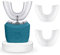 Cepillo de Dientes Ultrasónico Automático, 360 ​​° Cepillo de Dientes Eléctrico y Kit de Blanqueamiento Dental, para Cargar IPX7 a Prueba de Agua con 2 Cabezales de Repuesto (Ejercito Verde)