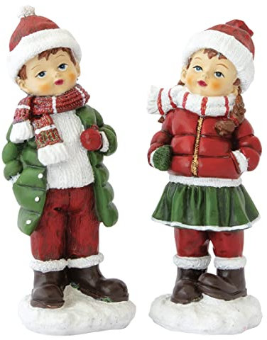 Easy Life Weihnachtsfiguren, 8 x 7 x 20,5 cm, Glänzend, Multicolore, Fantasy, Weihnachten, Figurine aus Polyresin