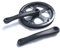 Ferleiss Klapprad Kurbelgarnitur 48T Vierkantloch 170mm Kurbelgarnitur Fahrrad Kurbel Set Ritzel