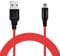 OcioDual Cavo Caricatore 3DS, Cavo Caricabatterie 2DS da 1,2m, Compatibile con le Console DSi, DSi XL, Accessori New 3DS XL, Cavetto Alimentazione USB, Caricabatterie 3DS, Rosso, Intrecciato
