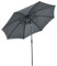 Outsunny Sombrilla de Jardín Ø300x252 cm Parasol de Terraza con Manivela Techo Inclinable y 8 Varillas de Metal para Patio Balcón Exterior Gris