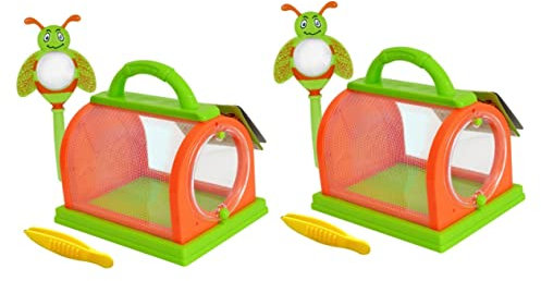 Toyvian 2 Sets Insect House for Garden UK Bug Catcher Kit for Boys and Girls with Easy Access Door Portable Toys for Outdoor Nature Exploration Ages 3