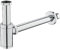 KEOKBON Universal- 1 1/4 Zoll x 32mm Siphon für Waschbecken & Waschtisch - Abflussgarnitur passgenau Röhrensiphon Syphon für Waschbecken und Waschtisch im Bad, langes Abflussrohr, Messing Chrom