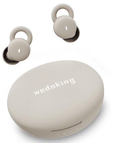 Los más pequeños auriculares invisibles para dormir cómodos con bloqueo de ruido, auriculares inalámbricos Bluetooth para dormir, auriculares para dormir de lado, pequeños auriculares ocultos para