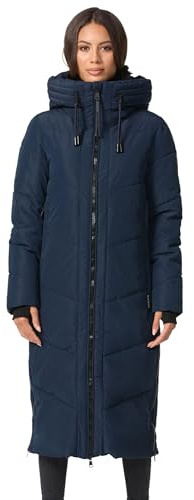 MARIKOO Damen Winterjacke Wintermantel Parka lange Winter Stepp Jacke B979