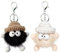 BMHNQ 2 Stücke Schlüsselanhänger Plüsch, Personalisiert, Auto, Kinder, Keychain, Ornament Anhänger Zubehör - 2 Farben