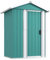 ZEYUAN Geräteschuppen, Gartenhaus, Fahrradunterstand, Gartenhütte, Schuppen Garten, Gartenhäuser, Lagerschuppen, Grün 126x97,5x177 cm Verzinkter Stahl