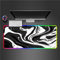 RGB Tapis de Souris Gaming Grand Tapis de Souris XXL 800x300x4mm 14 Modes d'éclairage LED Lumineuse Tapis de Souris Mouse Pad Rétroéclairage pour Gamer Clavier PC, Noir Blanc