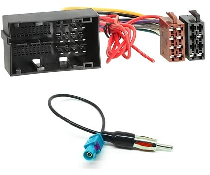 Fascio Cavo Adattatore Connettore ISO compatibile con Alfa Romeo Mito Giulietta Fiat 500 Ducato Tipo Peugeot Boxer Citroen Jumper Lancia a 16pol iso standard