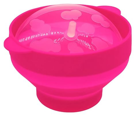 Ciotola per popcorn Popper - Ciotola per popcorn ad aria calda, ciotola per popcorn in silicone adatta al microonde | Contenitore per popcorn pieghevole con coperchio a forma di, comodo contenit