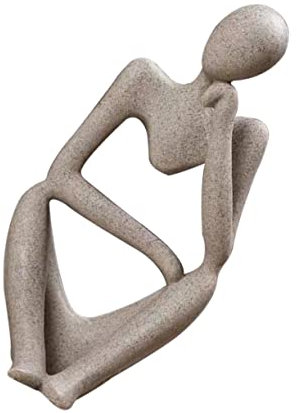 Alipis Abstrakte Statue Aus Kunstharz Ornament Kunstdekor für Büro und Skulptur Dekorative Kunst