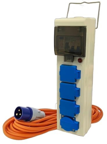 Royal Leisure Deluxe 15m Mobile Mains Lead With x2 USB Sockets