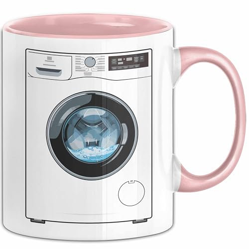 Waschmaschine Tasse Geschenk Witzige Tasse 3D (Rosa)