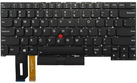 Ersatz-Tastatur mit Hintergrundbeleuchtung für Lenovo Thinkpad T490S T495S P1 Gen1 Gen2 X1 Extreme Gen1 Gen2 T13S (US Englisch, Hintergrundbeleuchtung)