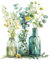 hoshiron Peinture par Numéro Adulte/Enfant, DIY Paint by Numbers Kit sans Cadre 30 x 40 cm, pour Décoration Intérieure-Fleurs 04