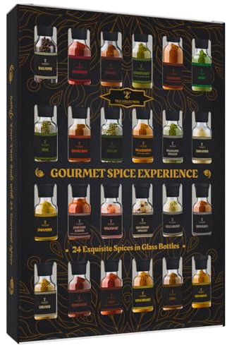 Set regalo di spezie per la festa della mamma, 24 spezie gourmet per cucinare, grigliare, strofinare, spezie miste, erbe, spezie e condimenti, condimenti multiuso, regali di cucina per uomini, donne,