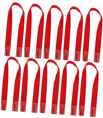 OKUMEYR 10er Weihnachts-minischals Weinflaschen-puppenschals Kompakte Größe Weiches Material Dekoratives Party-Accessoire