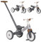 Olmitos - Evolutives 5-in-1-Dreirad Fox – Gleichgewichtsrad und Tretfahrrad für Kinder von 18 Monaten bis 3 Jahren – Sicheres und Spaßiges Laufrad, Babyfahrrad, Praktisch und Sicher (Grau)