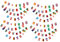 HEMOTON 2 Sätze Wm-saite 2022 Banners Dekoration Party Flag Football Internationale Fahnenbanner Fußballpokal Fußball Ball Flaggen Für Teenager Hängende Landesflagge 2 Stück * 2