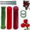 300 Pezzi Fili di Ciniglia, Scovolini Colorati per Lavoretti, Bastoncini Decorativi in Ciniglia, Scovolini in Ciniglia Steli, Scovolini per Rosa rossa (3 colori)