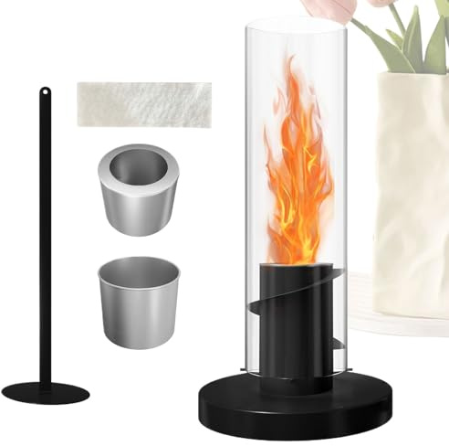 Generisch Tornado Tischfeuerschale | Tornado Tischlampe - 1 Set Deko Lampe Für Kamin Nachttisch Balkon Schlafzimmer Zuhause Geburtstag Einweihung Filmabend