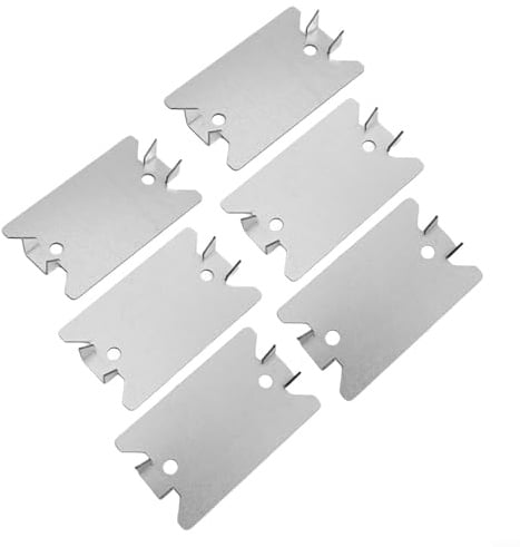 Yhenlovtt 50 Pack Steel Safety Plates for Wood Studs For - For Galvanized Metal Pipe and Cable Protectors, 1.5 x 2.5, for Construction & DIY Projects()