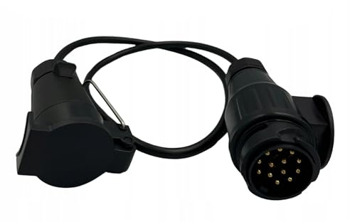 Web Truck Adaptador reductor para camión con cable de remolque, conector de 13 pines a toma de 7 pines, 75 cm