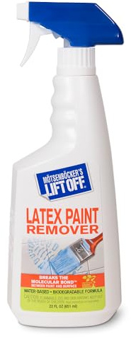Motsenbocker's Lift Off 41301 Latex Paint Remover Spray Removes Latex Paint and Enamel, Works on Multiple Surfaces, Water-Based, Biodegradable, 22 Fl Oz, Pack of 1