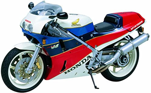 TAMIYA 300014057 - 1:12 Honda VFR 750R 1987 Motorrad, Silber, Mittel