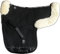 Engel Reitsport | SADEK2-VSS-SCH-MED | Lammfell Satteldecke | Fell in Sattellage | Fellrand vorne und hinten | Vielseitigkeit | Stoff schwarz Fell med.