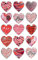 AVERY Zweckform 57521 Deko Sticker Herzen (Effektfolie) 15 Aufkleber