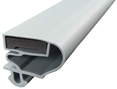 Magnetdichtung Profil groß G - 2000mm inkl. Magnetband - Farbe: Grau (Kühlschrankdichtung)