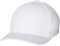 Flexfit Unisex 6584-Flexfit 3D Hexagon Jersey Cap Kape, White, S/M