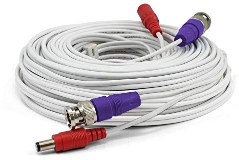 Swann outdoor 50ft Security Extension Cable with BNC Connectors and Fire Rated UL Rating for DVR Security Cameras and Systems, 4k