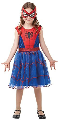 Rubie's Official Marvel Spider-Girl Deluxe Childs Costume, Kids Superhero Fancy Dress