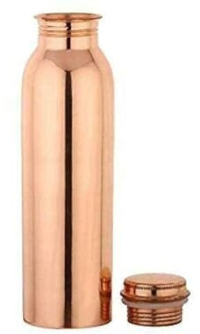 Antique Handicraft Hub Botella de agua de cobre puro de 32 onzas, diseño a prueba de fugas, recipiente ayurveda, beneficio para la salud, jarra para deportes, fitness, yoga