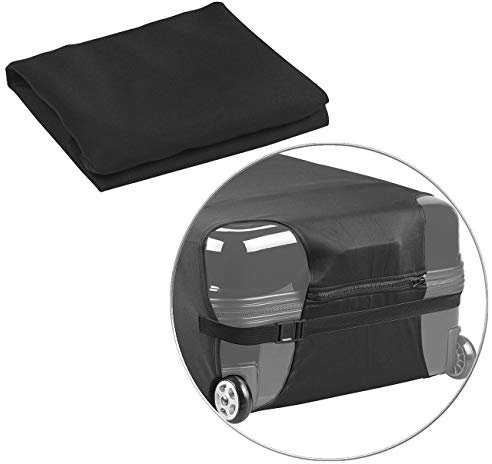Xcase Koffer-Hüllen: Elastische Schutzhülle für Koffer bis 42 cm Höhe, Größe S, schwarz (Kofferbezüge, Luggage Cover, Wasserdichte Taschen)
