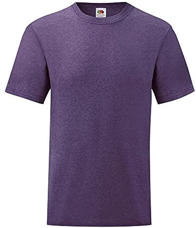 Fruit of the Loom - Maglietta a maniche corte da uomo Viola screziato XXL