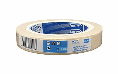 ACIT Kreppband Classic Beige, Universal-Abklebeband, Premium Malerkrepp, Klebeband für Malerarbeiten (19 mm)