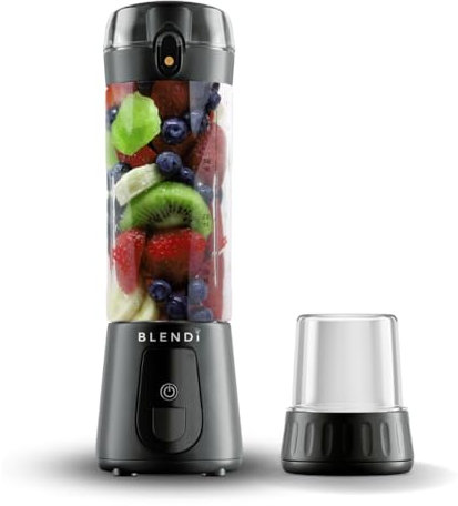 BLENDi Pro+ Portable Blender (New 2025 Model, 17.5oz, Black) – Upgraded Ice Crushing 120W Motor, USB-C Rechargeable, Cordless Personal Blender for Smoothies & Shakes – BPA-Free, Travel-Friendly