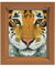 Pixel P31314 Mosaik Geschenkverpackung Tiger, Pixelbild mit Rahmen, kinderleichtes Stecksystem, ohne Bügeln und Kleben, Steinchen aus Biokunststoff
