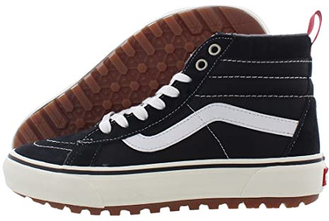Vans Unisex Old Skool Skateschuh, Schwarz/Weiß, Größe 45, Schwarz/True White, 12.5 Women/11 Men