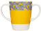 Rosa Lifestyle Tasse en mélamine à deux poignées – Légère 126 g, capacité de 400 ml – Aide à la mobilité quotidienne pour les personnes âgées, la démence, les tremblements, l'arthrite et la faible