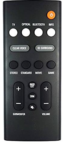 Onlineaudioelectrical Replacement Remote Control Compatible for Yamaha SR-B20A / SRB20A Soundbar