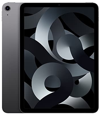 Apple iPad Air (5th Generation, 10.9-inch, 2022), 256GB, Wi-Fi + Cellular, Space Grey (Renewed)