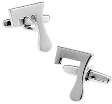 Manchettenknoepfe Brautvater, Silber Manchettenknoepfe Brautvater Nummer 7 Smoking Manschettenknöpfe Geschenk 1.9X1.4CM