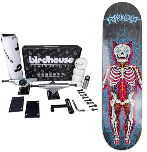 RIPNDIP Komplettes Skateboard zum Erstellen Ihres eigenen professionellen Skates, hochwertiges RIPNDIP Set Up und Board (8.25, Buddy System)