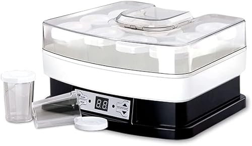 Yogurtera Automática Pequeña, Fermentador Inteligente para El Hogar, Yogurtera Casera, Vasos De Vidrio De 8 Piezas
