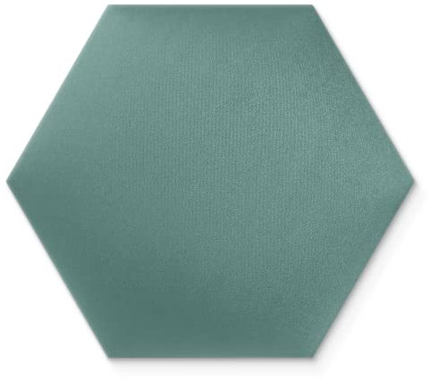 Wandkissen 3D-Wandpaneele zur Selbstmontage, aus Veloursstoff mit weicher Füllung Kopfteil als Dekoration für Schlafzimmer Büros Kinderzimmer Flure - Hexagon 30x26 cm Maritim